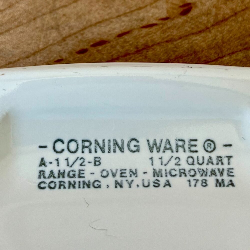 Vintage Corning Ware Blue Cornflower A-1-1/2-B Casserole 1 1/2 Qt, No Lid - Picture 4 of 6